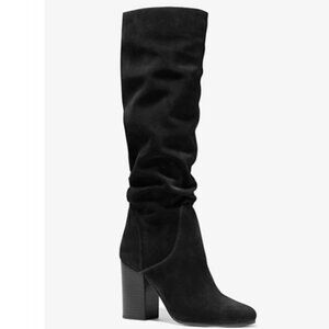 Michael Kors Leigh Suede Boots in Black